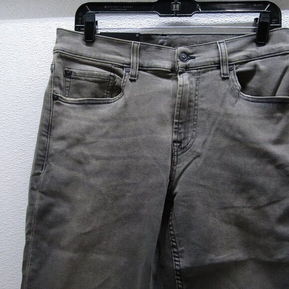 NEW 7 FOR ALL MANKIND Mens Slimmy Straight Leg Jeans Size 31 x 32 Grey - Picture 7 of 12